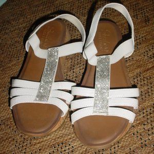 SKECHER Diamond Bling Luxe Foam Sandals 9